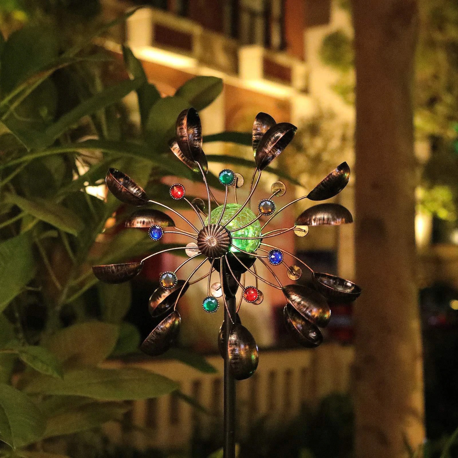 🌊Summer Hot Sale 50% OFF🌊 - Solar Powered Glass Ball Wind Spinner(Free Shipping)