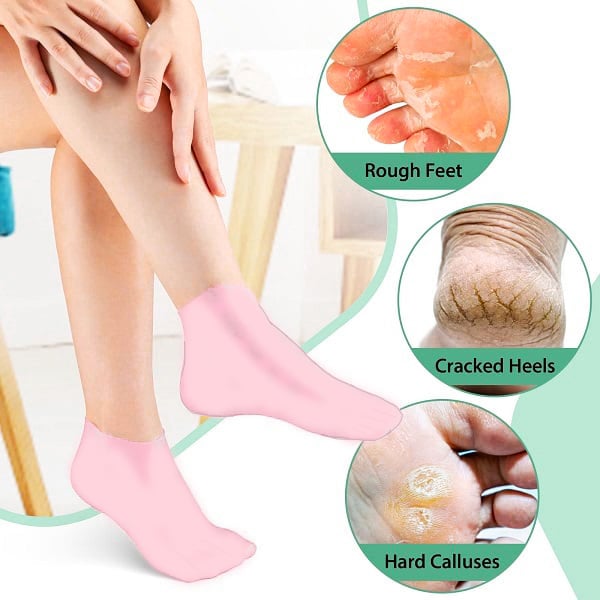 💥LAST DAY SALE 50% OFF💥Foot Spa Moisturizing Exfoliating Silicone Socks⚡BUY 3 GET 1 FREE