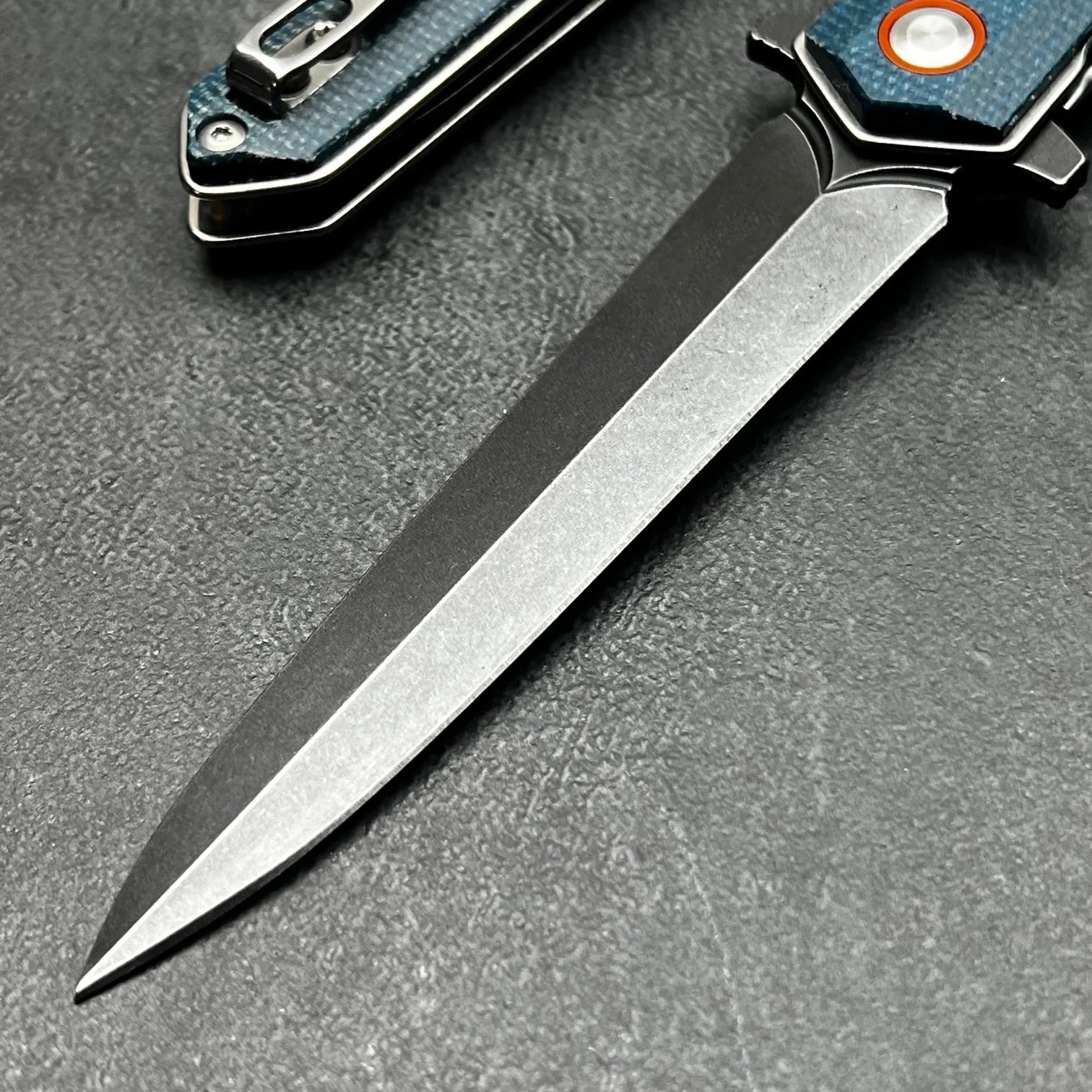 Dulotec K254-BL folding knife – Micarta handle and 8Cr stainless steel