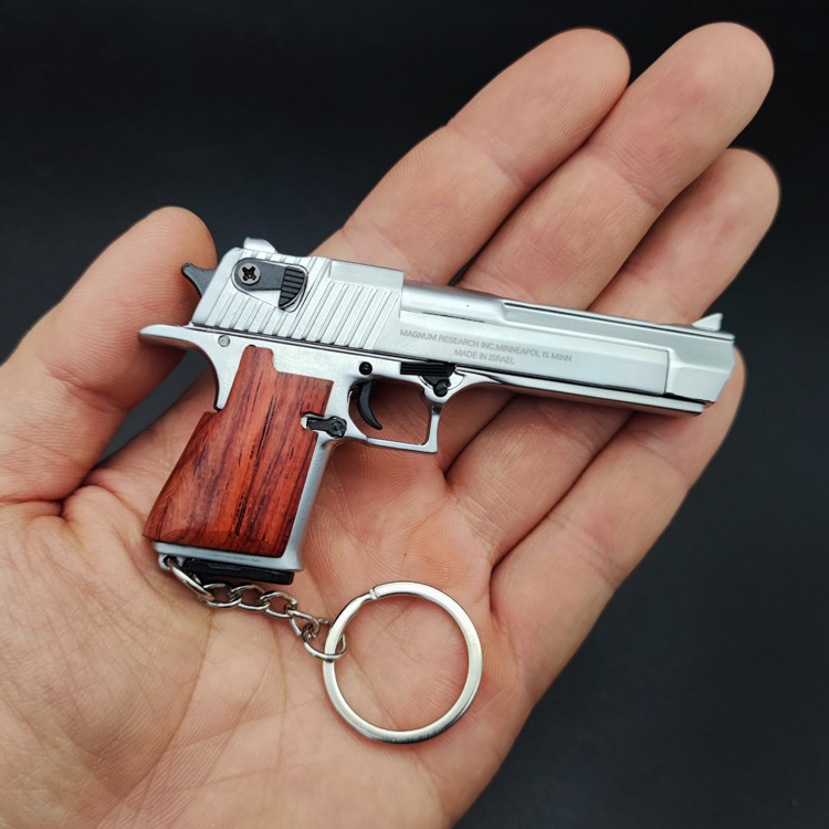 Desert Eagle Metal Gun Model Keychain