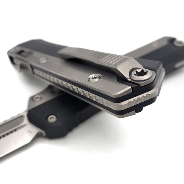 🔥CLOESOUTS 70% OFF🔥 Glykon OTF Automatic Knife Black Al + Ti (3.75