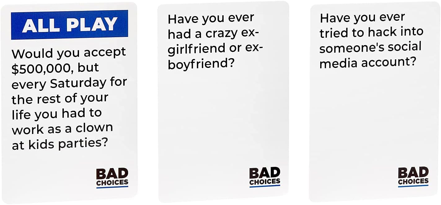 BAD CHOICES Party Game