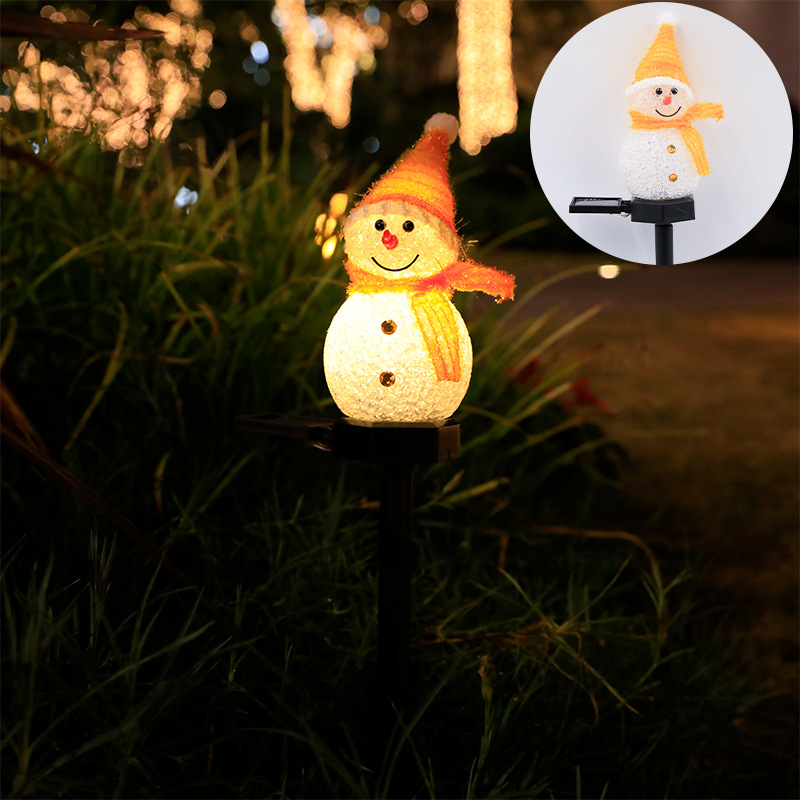 🎅🎄Solar Powered Ground Mounted Snowman Light⛄️