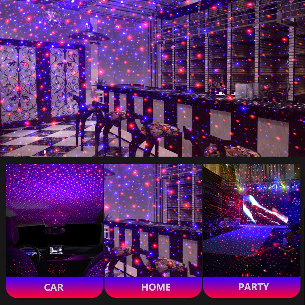 💝Christmas Hot Sale 49% OFF🎁Updated 2-Color Auto Roof USB Night Light Star Projector