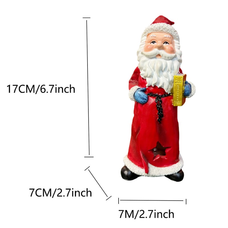 🎄Early Christmas Sale 49% OFF🎅Handmade Resin Santa Claus Figurines With Lighting