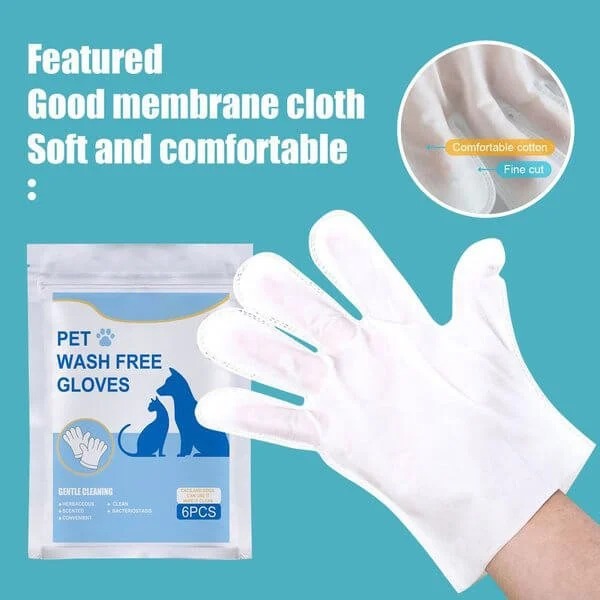🎁Early Christmas Sale 48% OFF - Pet Grooming Glove Wipes（6pcs/set）🔥BUY 3 GET 2 FREE&FREE SHIPPING