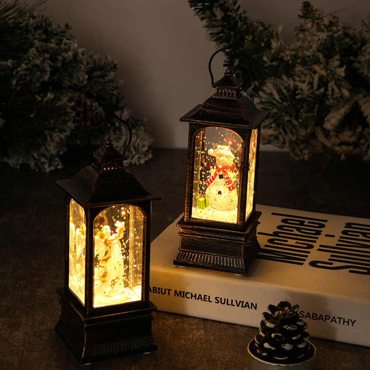 🎅Limited Time 49% OFF🎁New Christmas Luminous Water Filled Small Wind Lamp