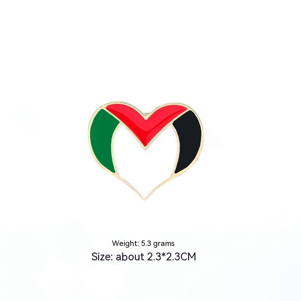 Let's help people at war together！Brooch