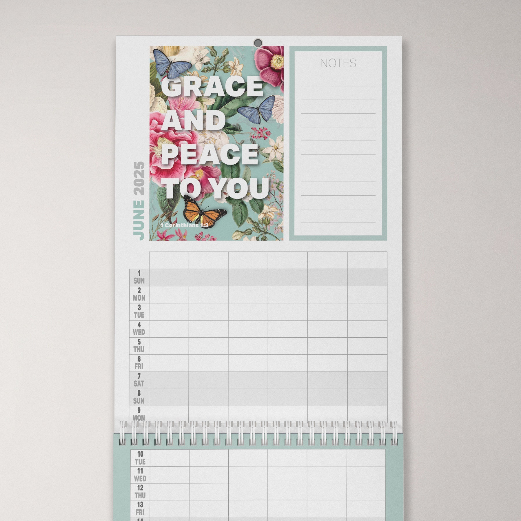 2025 Christian Calendar | Bible Verse Wall Calendar