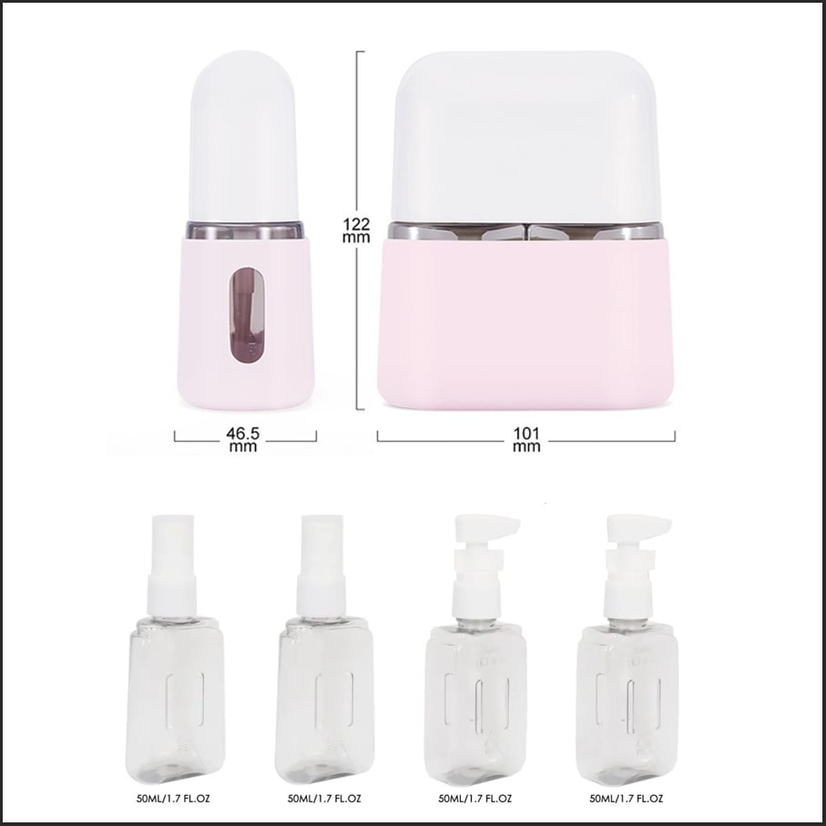 Mini Shampoo Dispenser Portable Travel Bottle Set