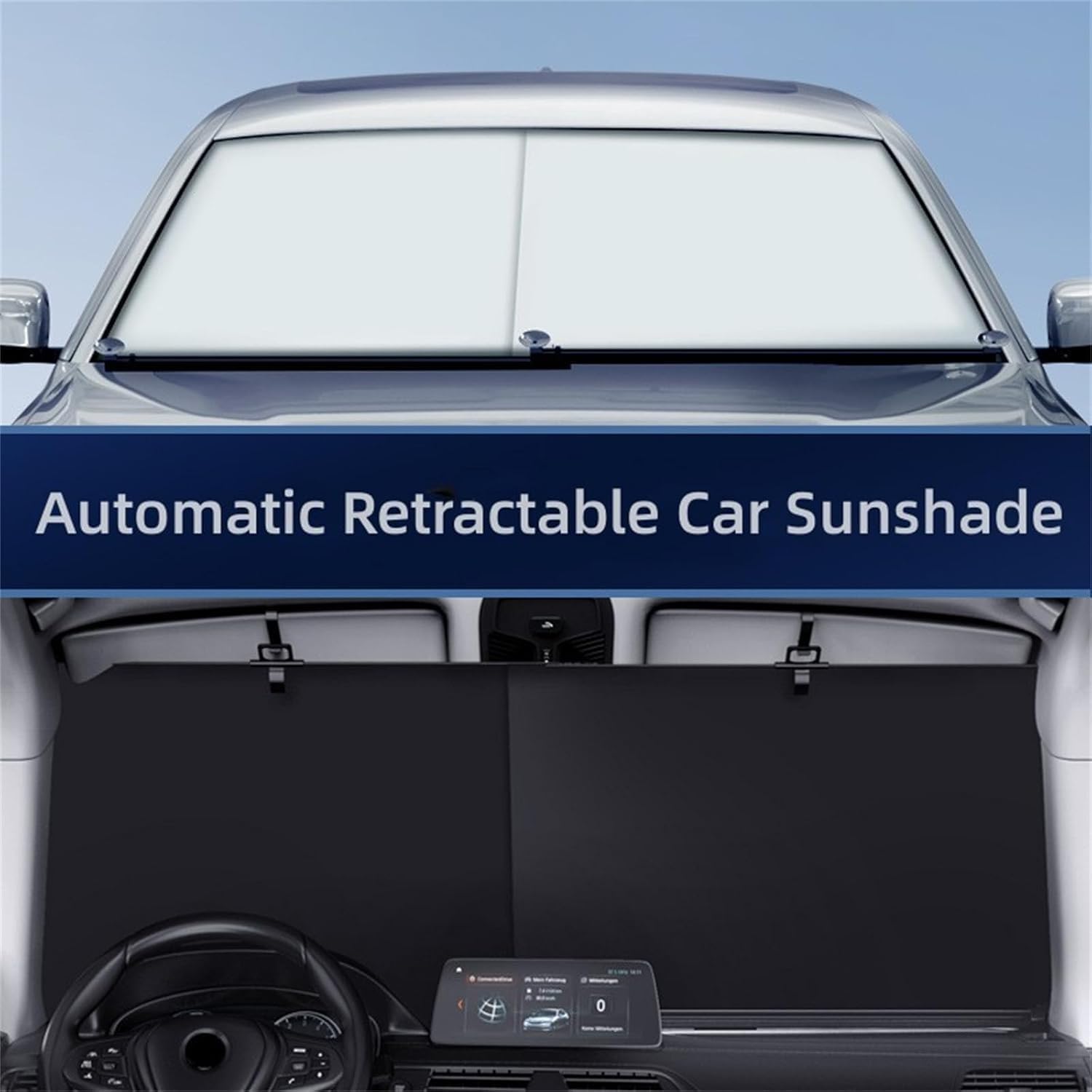 Summer Hot Sale 49%OFF🔥Automatic Retractable Car Sunshade