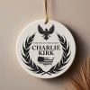💙Charlie Kirk Memorial Ceramic Ornament: Patriotic Keepsake