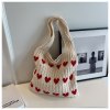 🔥 Last Day Promotion 50% OFF 🎒 Dopamine Love knit bag Knitted wool bag large capacity shopping bag - Buy 2 Get Free Shipping