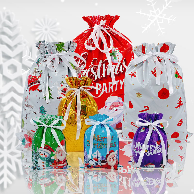 🎄Christmas Sale 44% OFF🎁Christmas Drawstring Gift Bags