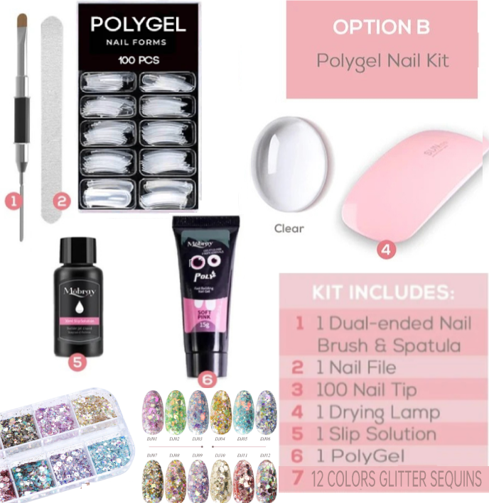 (❤️XMAS SALE - 49% OFF) Easy PolyGel Nail Lengthening Kit