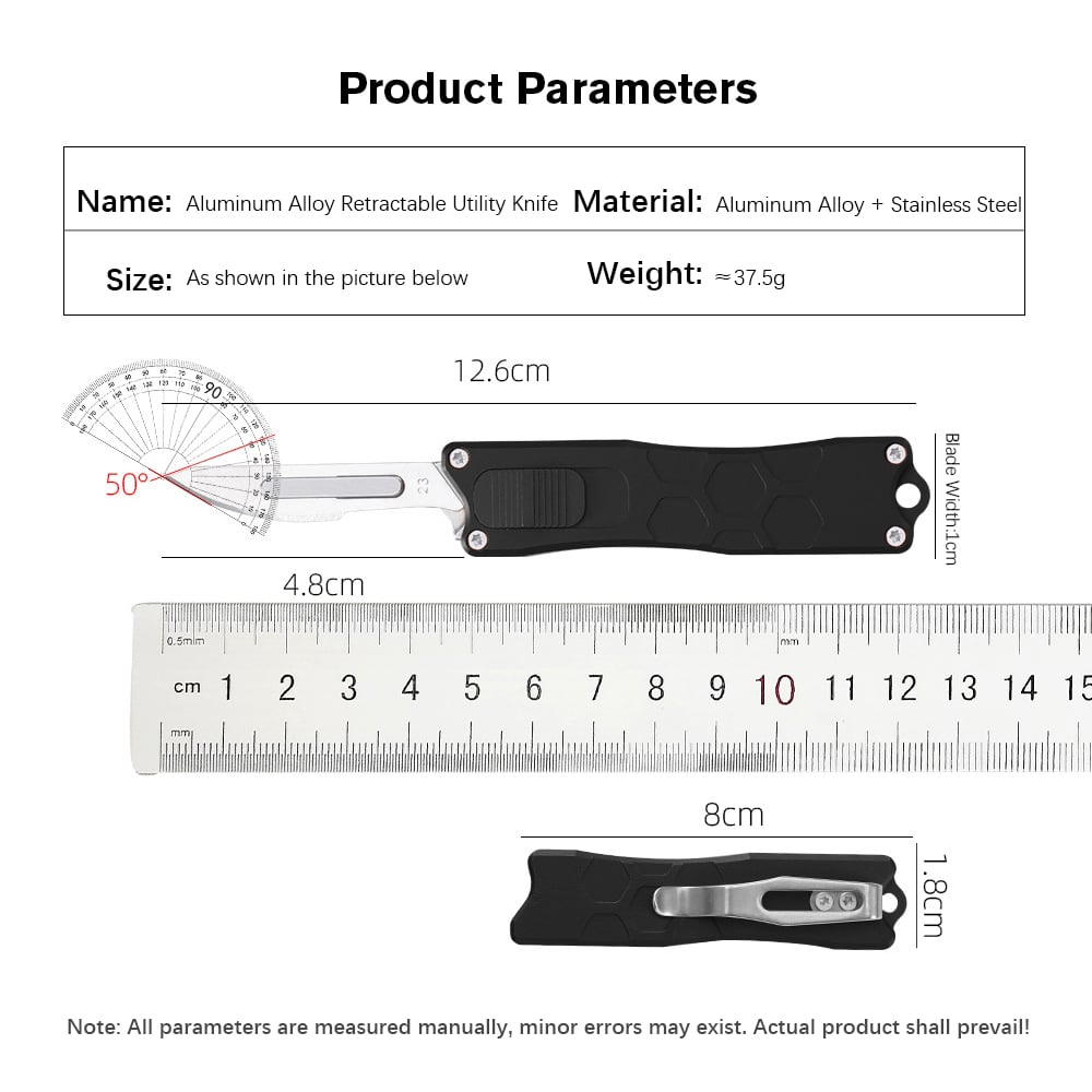 🔪 Portable Retractable Utility Knife – Compact EDC Tool