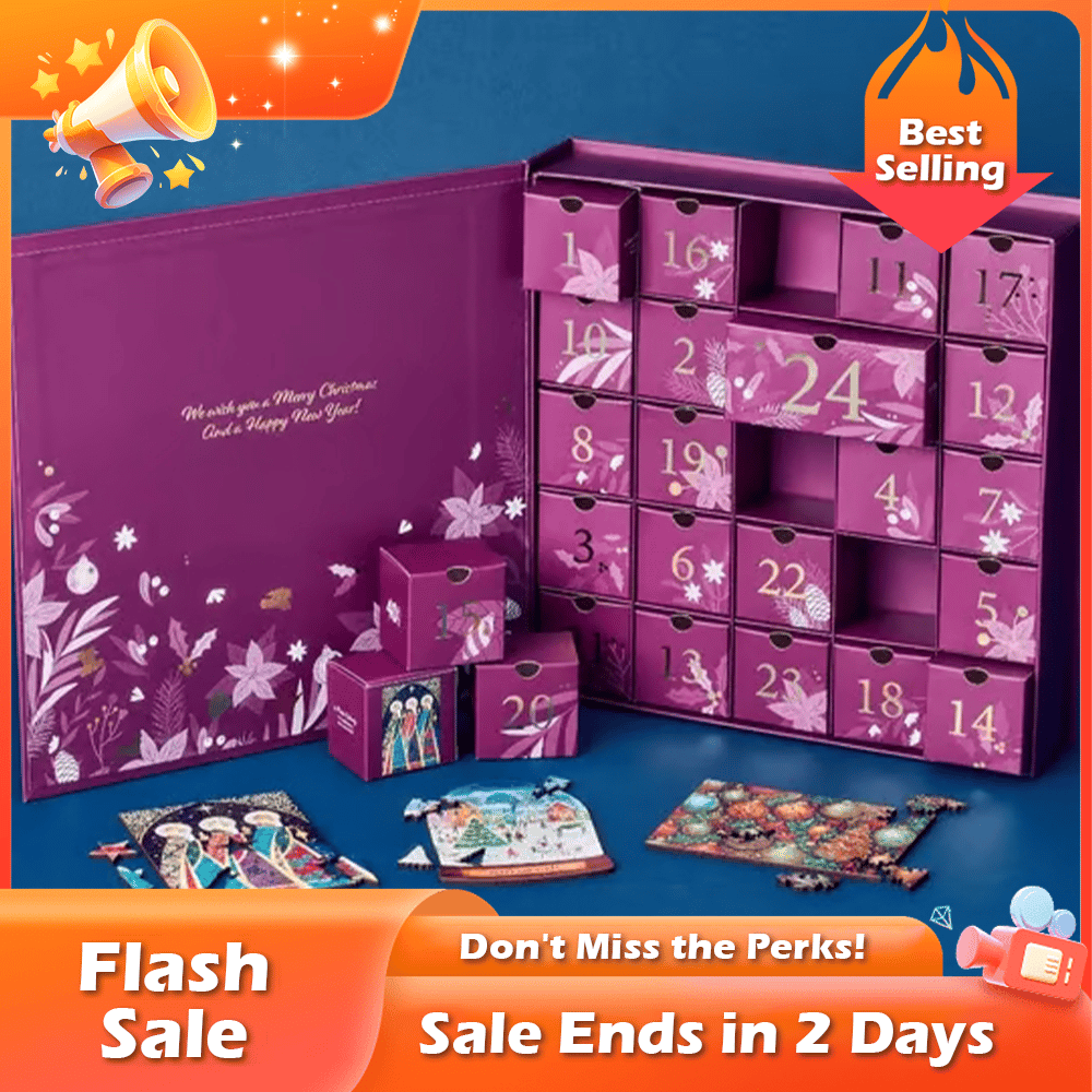 🔥Last Day Promotion 70% OFF🧩24 Days Of Christmas Puzzles Advent Calendar⚡️Buy 2 Free Shipping