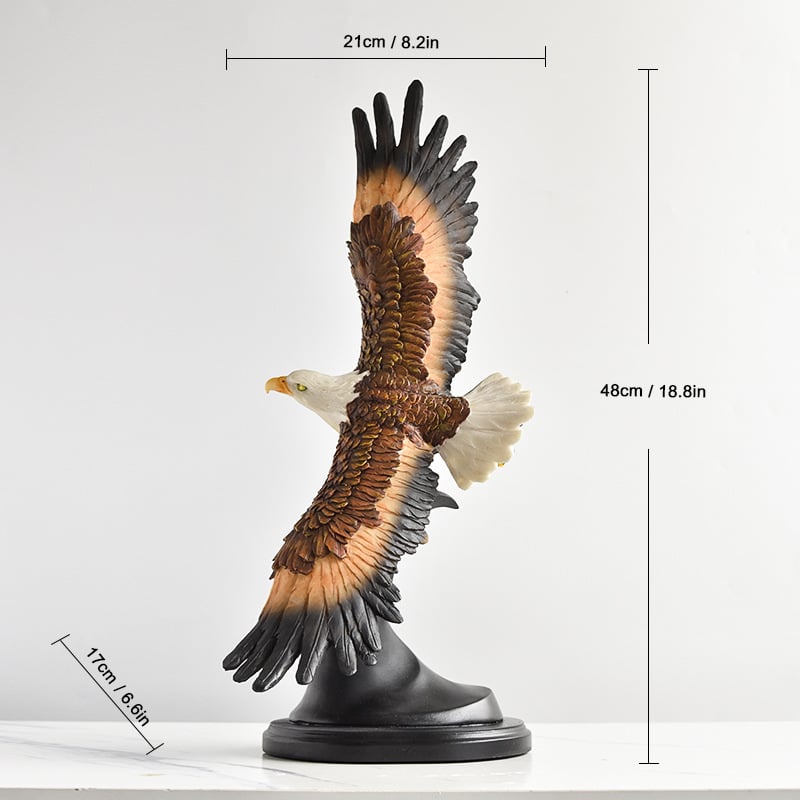 🔥Hand-Carved American Eagle Statue