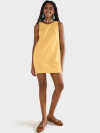 Women's Sleeveless Linen Mini Dress with Pockets