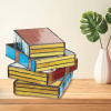 (🌲Christmas Pre Sale- SAVE 48% OFF)Stained  Stacked Books Lamp-Buy 2 Get Free Shipping