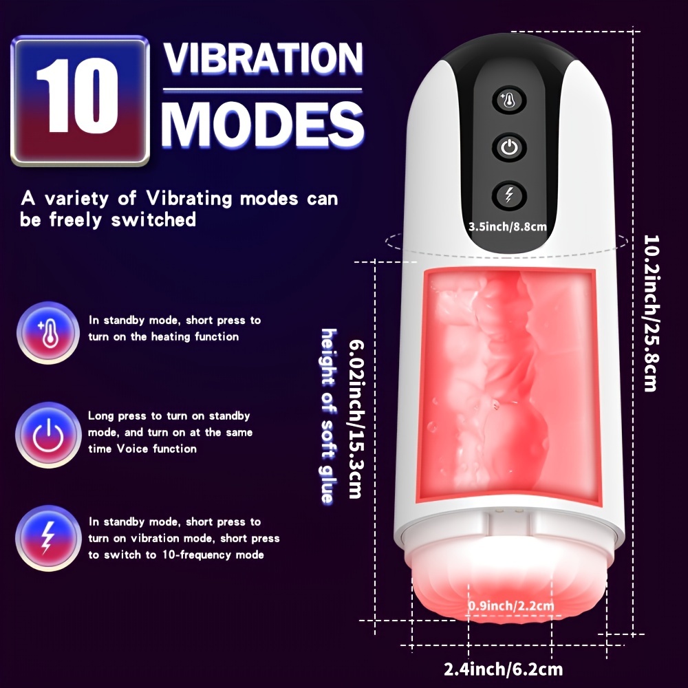 SHEMESIX - Male Masturbation Cup - Fully Automatic Retractable Rotary Penis Delay Exerciser