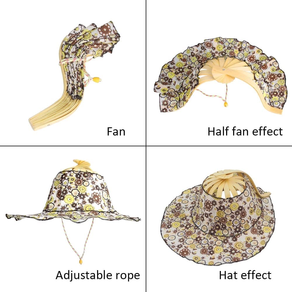 🎁TikTok Last Day Sale - 70% OFF🎉2 in 1 Portable Bamboo Sun Hat for Women