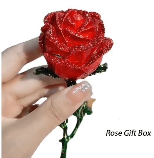 (Woman's Day Up To 50% Off) 2-in-1 Necklace & Rose Box-Buy 2 Get Extra 10%OFF
