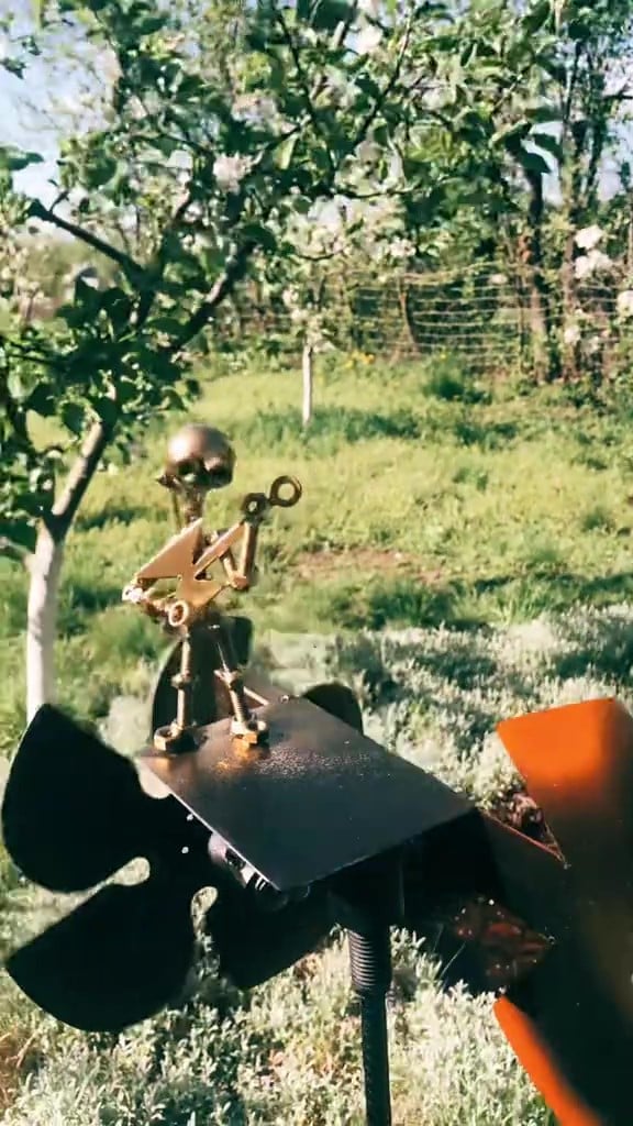 🥁🎸Handmade Metal Rock Band Windmill✨(Includes a 70CM Bracket)