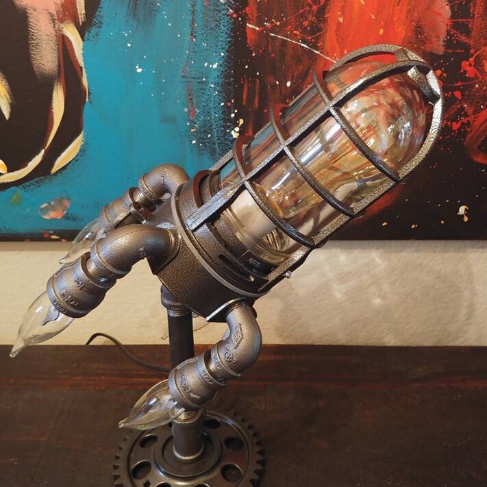 (🔥Hot Sale - 49% OFF) Steampunk Rocket Lamp, BUY 2 FREE SHIPPING