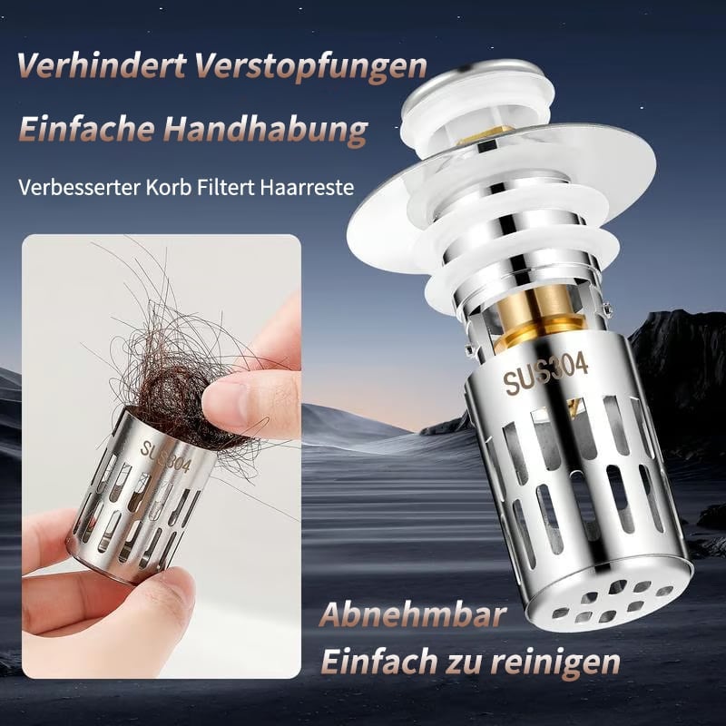 🔥304 Edelstahl Universelles Abflusssieb aus Edelstahl