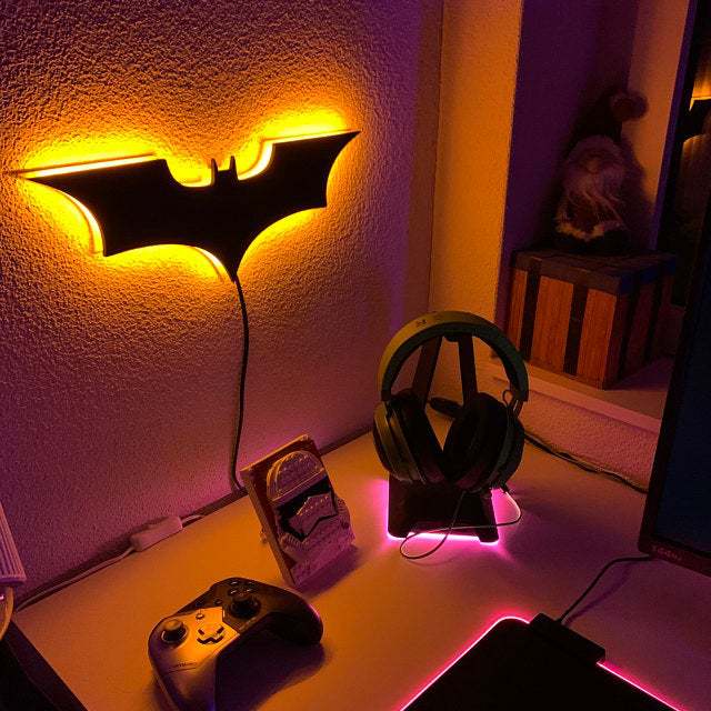 🎁TikTok Last Day Sale - 70% OFF🎉16 colors 3D creative superhero LED atmosphere wall light⚡🦇