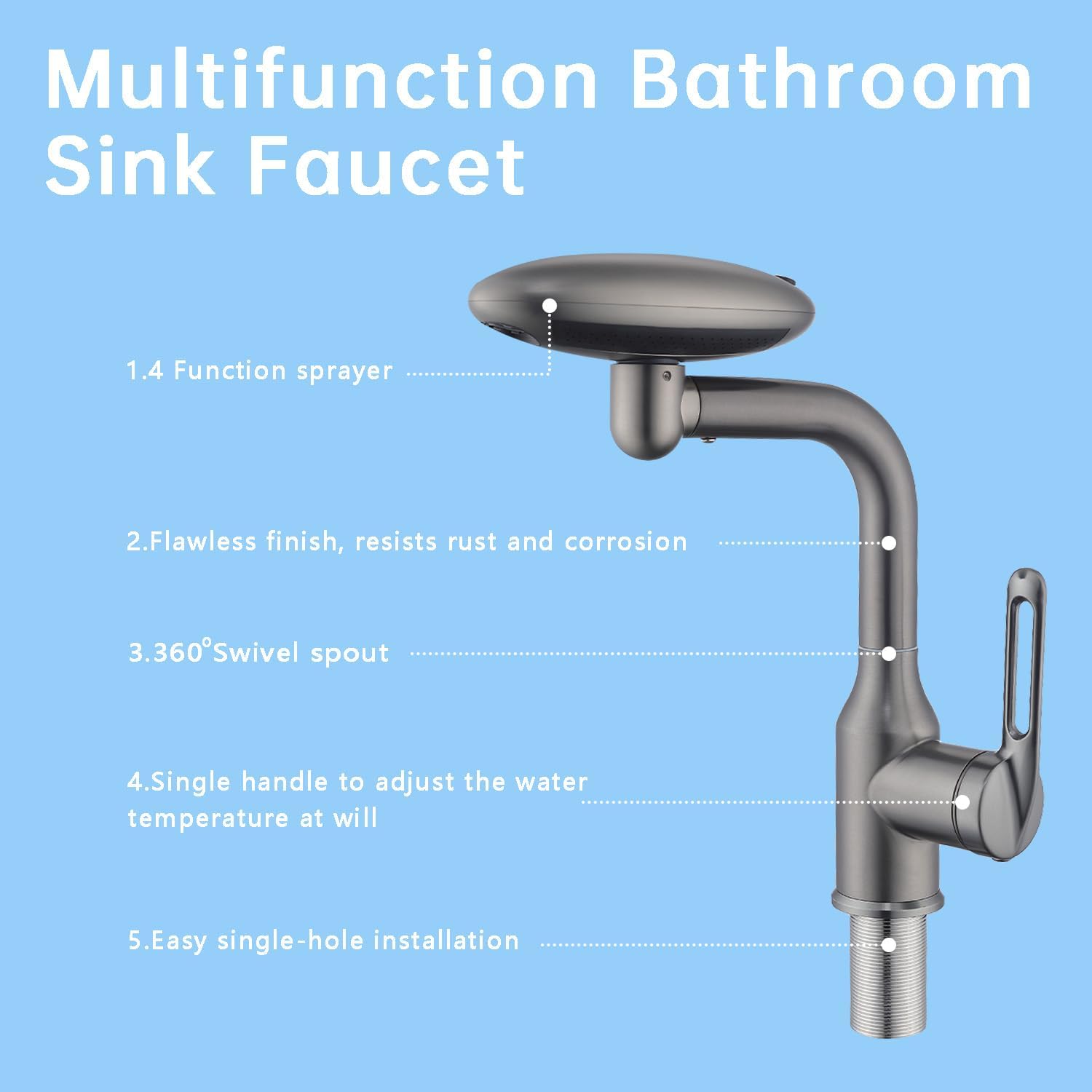 ⏰LAST DAY SALE 50% OFF💥Innovative 4-in-1 Rotatable Multi-mode Faucet