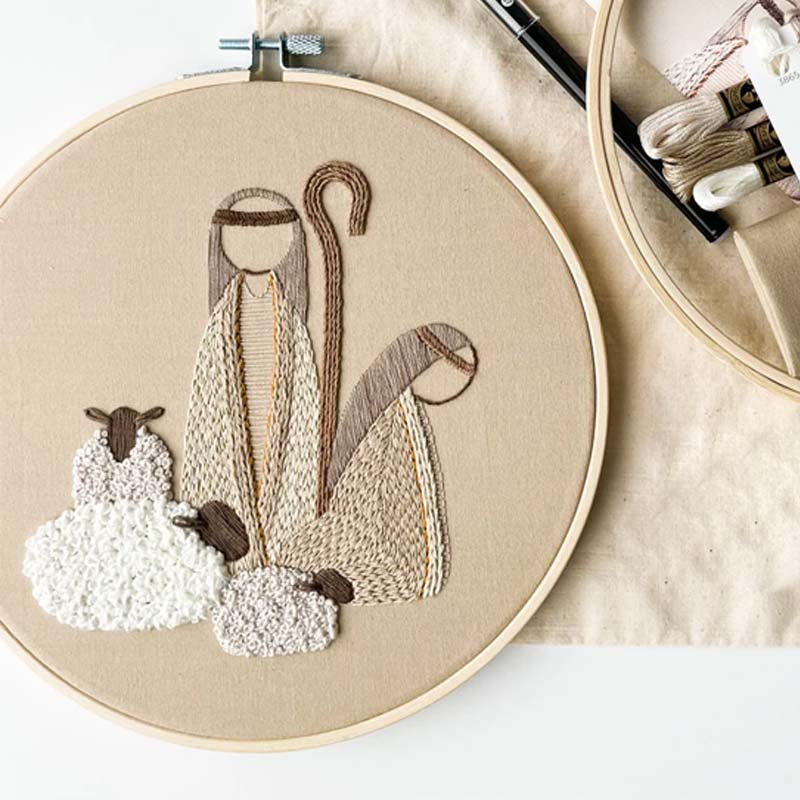 Nativity Scene Embroidery Kit