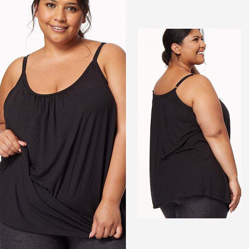 🔥Locker sitzendes Tank-Top mit integriertem BH