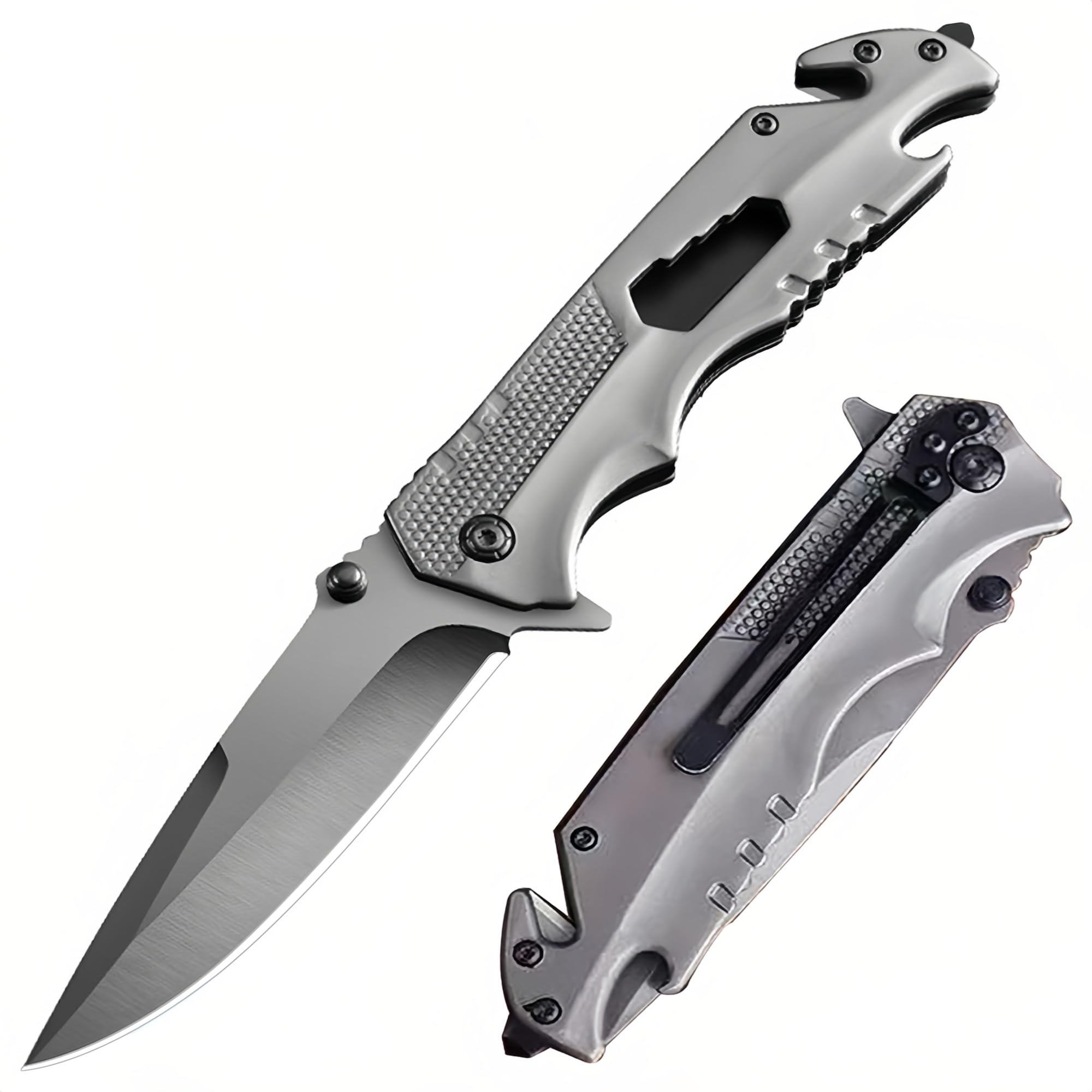 5-in-1 Multitool Folding Knife with Glass Breaker