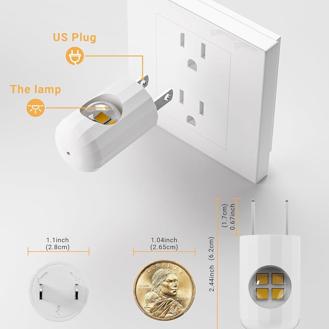 🔥Last Day Promotion 50% OFF🔥LED Wall Socket Night Light