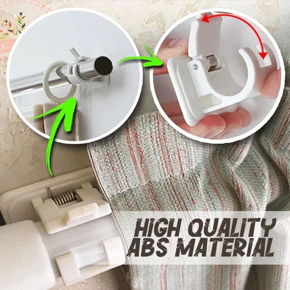 (🔥Hot Sale - 70% OFF)Nail-free Adjustable Rod Bracket Holders(Set of 2)