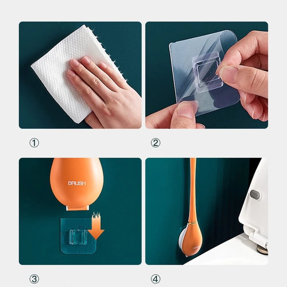 ✨Moderne flexible Toilettenbürste aus Silikon für zu Hause