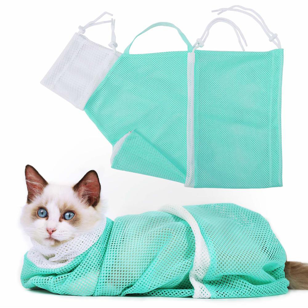 🔥Clearance Sale-50% OFF-Cat Grooming Bag Bathing Shower Mesh Bag