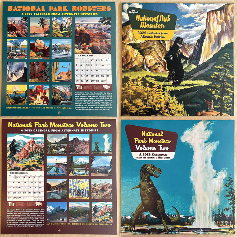 🔥LAST DAY SALE 50% OFF 🦖2025 National Park Monsters Calendar