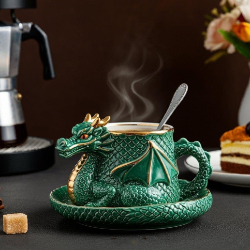 🔥LAST DAY 49% OFF - 🐉☕️Dragon Shaped Coffee Cup