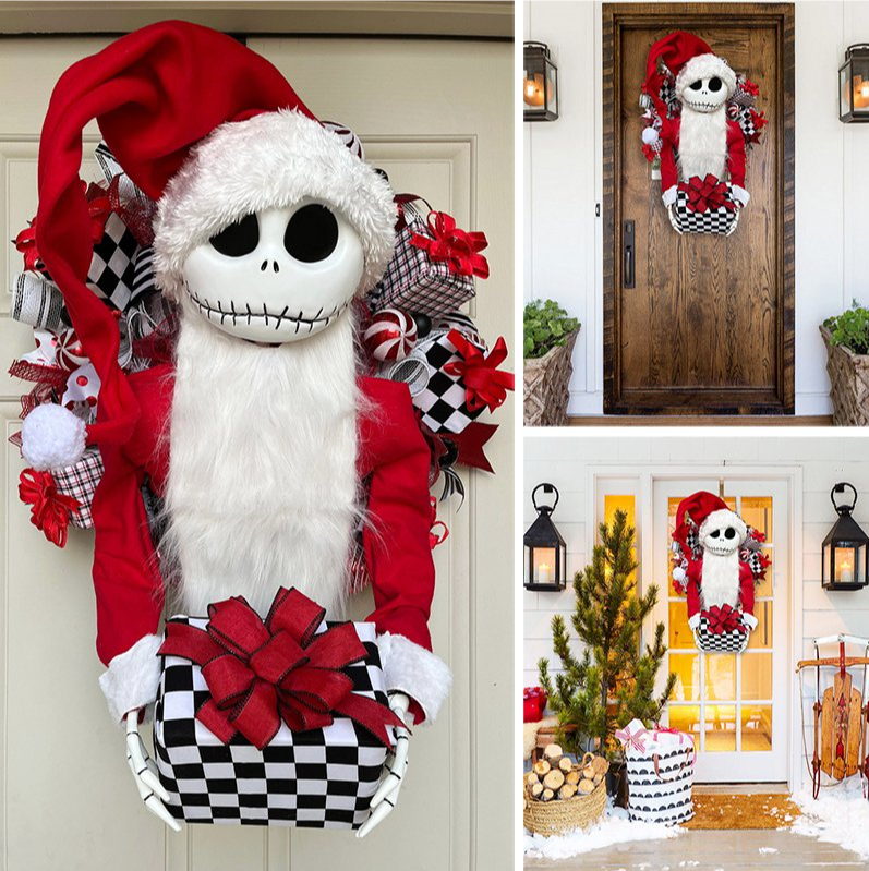 🔥Last Day Promotion 48% OFF-🎁-Jack Skellington, Nightmare Before Christmas, Christmas Wreath