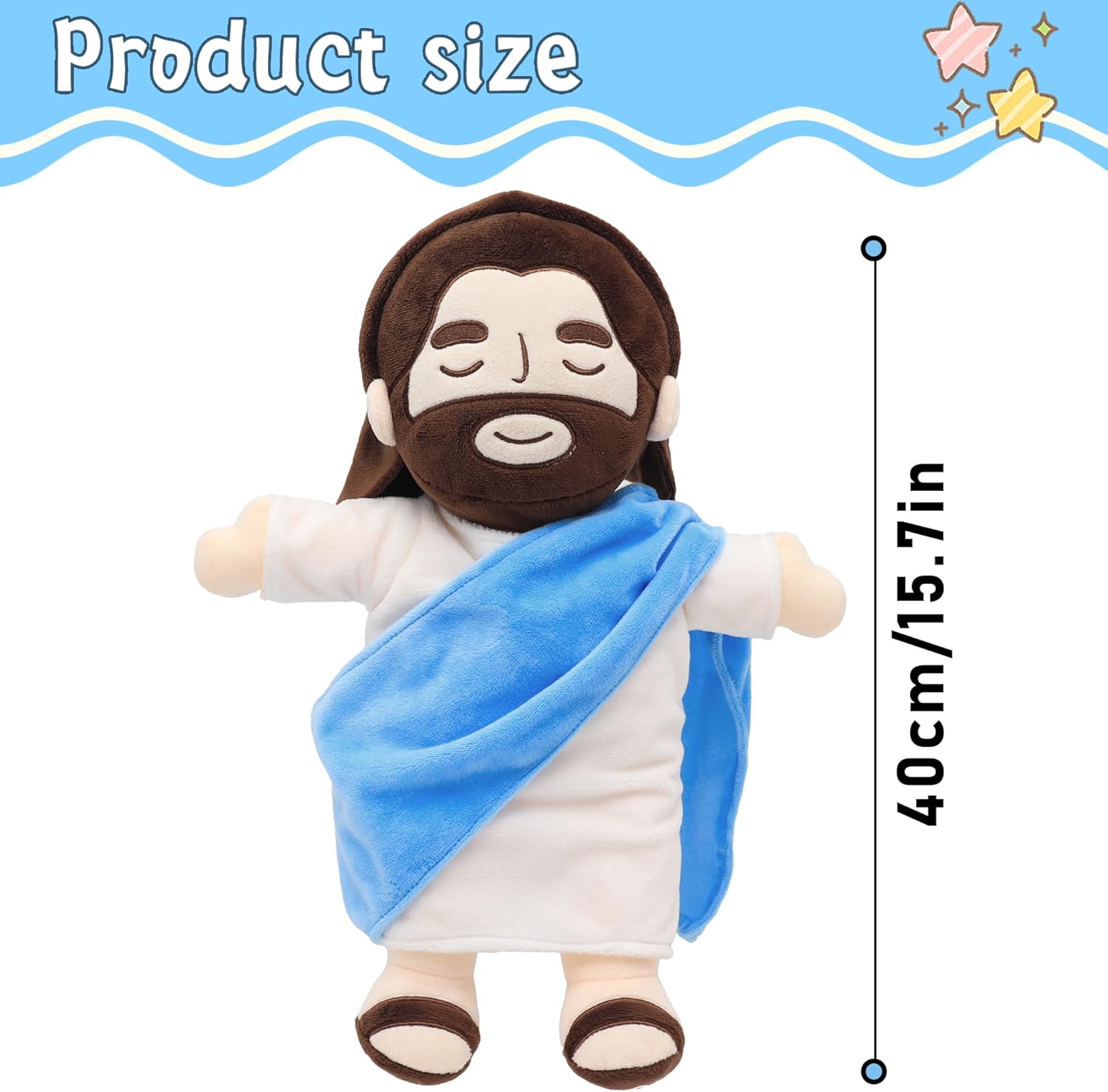 (🎄Christmas Hot Sale - 49% OFF) Breathing Jesus Soothing Doll, 🔥BUY 2 FREE SHIPPING