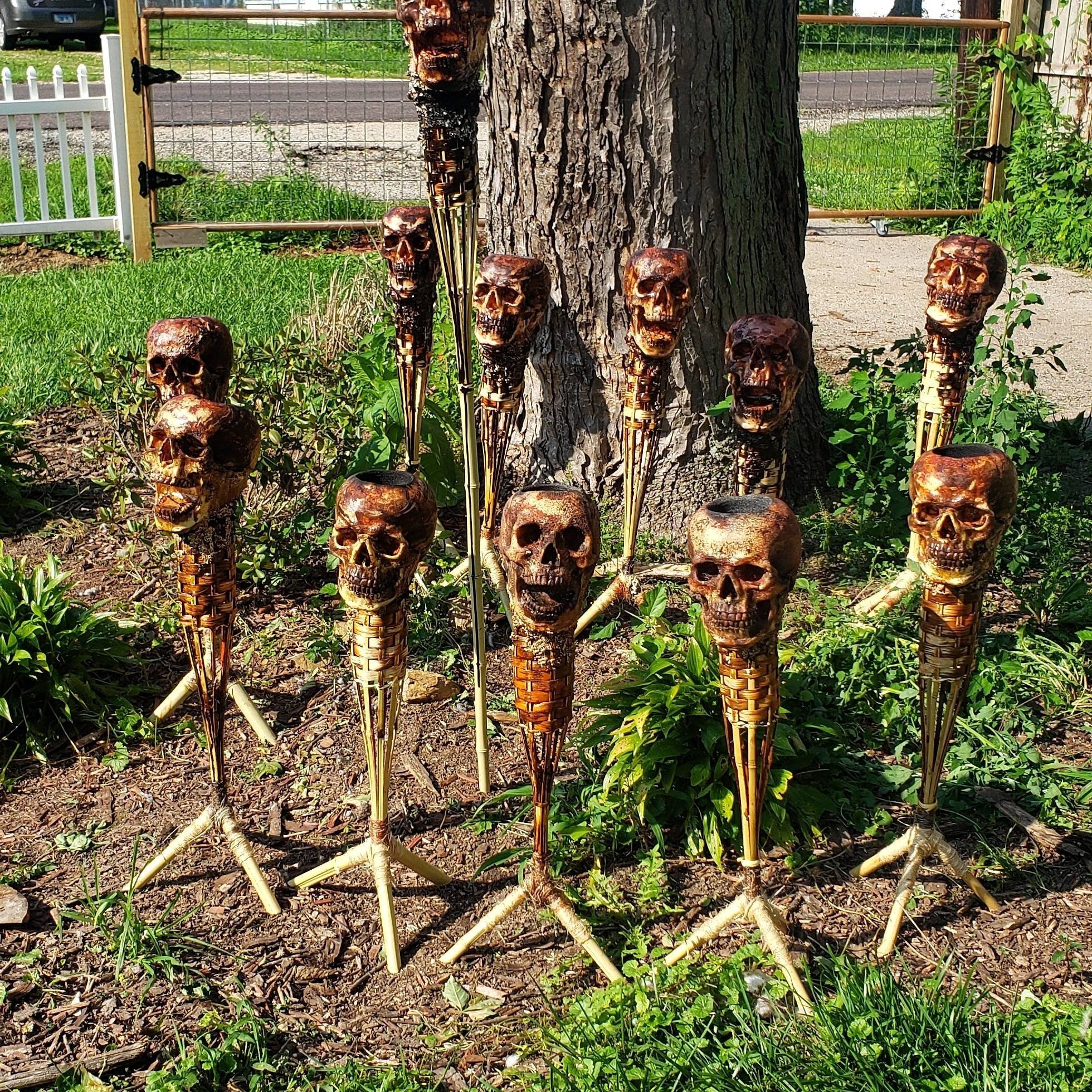 💀 Handmade Skull Tiki Torch (BUY 2 GET FREE SHIPPING)