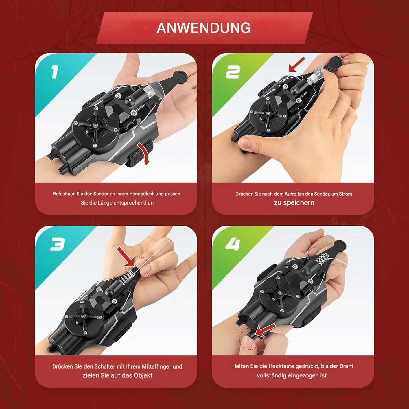 🕸️Web Shooter - Ein wunderbares Geschenk für Kinder🎁🕷️