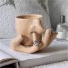 Nose Mug And Plate Set Funny Nose Mug Ring Holder