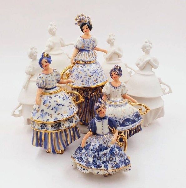 🌺Handmade Elegant Dance Teacups Ladies Series - Ready to Ship