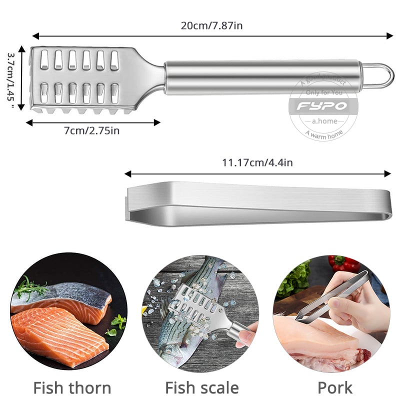 ⏰Last Day Promotion 70% OFF - Stainless Steel Fish Scaler - Buy 2 Get 1 Free Now
