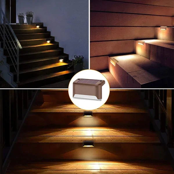 🔥Last Day Promotion 50% OFF🔥LED Solar Lamp Path Staircase Outdoor Waterproof Wall Light🔥BUY MORE SAVE MORE