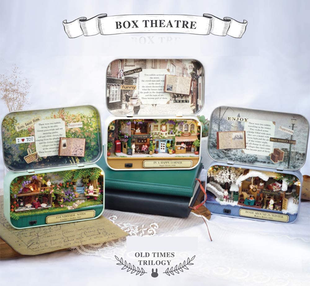 💥LAST DAY SALE 50% OFF💥Miniature Theater Box DIY Wooden Dollhouse Kit⚡BUY 2 FREE SHIPPING